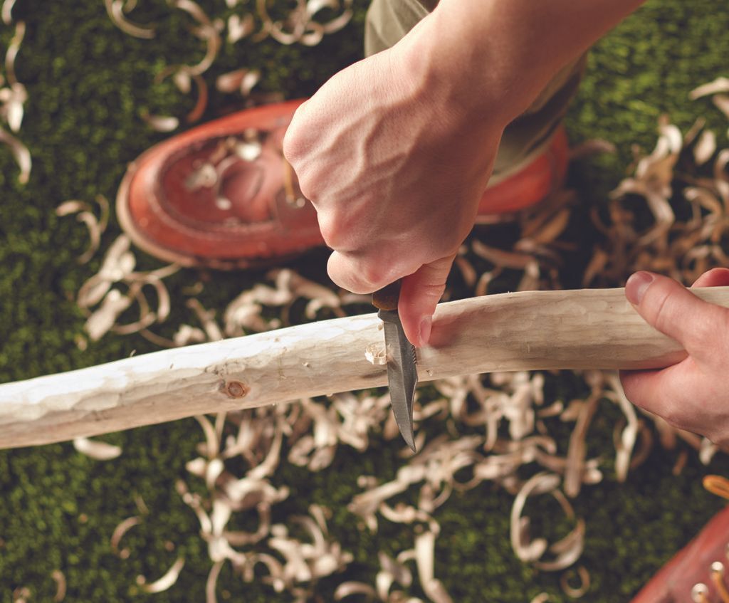 How to whittle yourself the perfect walking stick Cottage Life