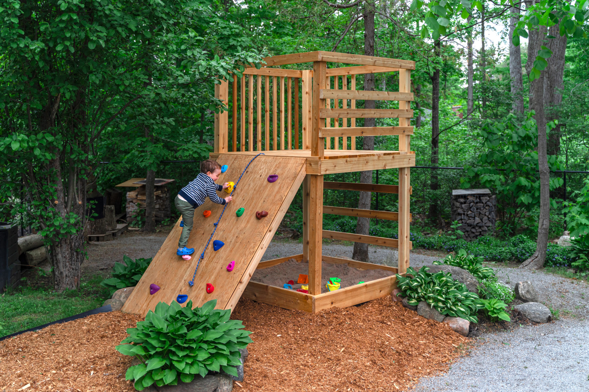 Build the ultimate rock climbing playset for your kids with Cottage