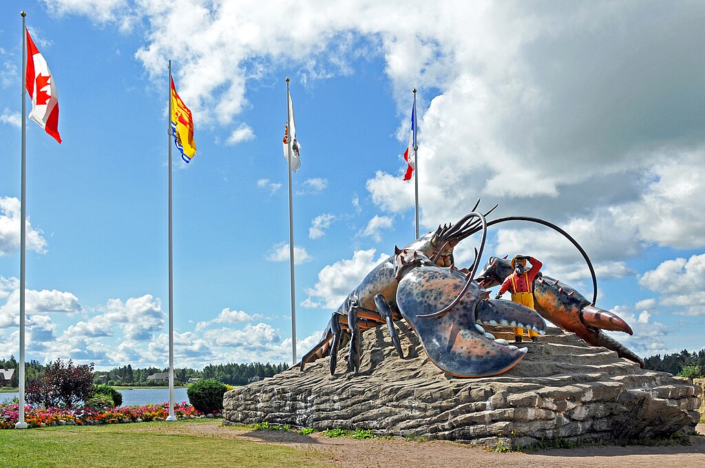 Giant lobster in Shediac, New Brunswick