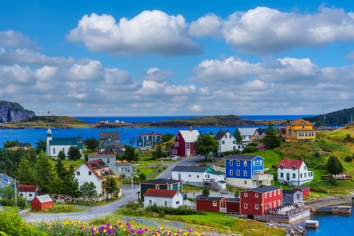 View of the remote town of Trinity, Newfoundland and Labrador.