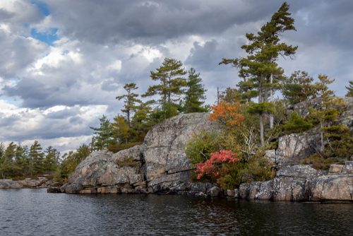 Rocky shores of Georgian Bay, Ontario.