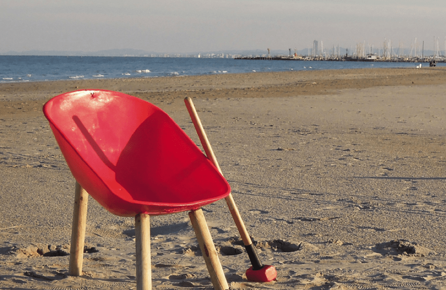 A bucket chair