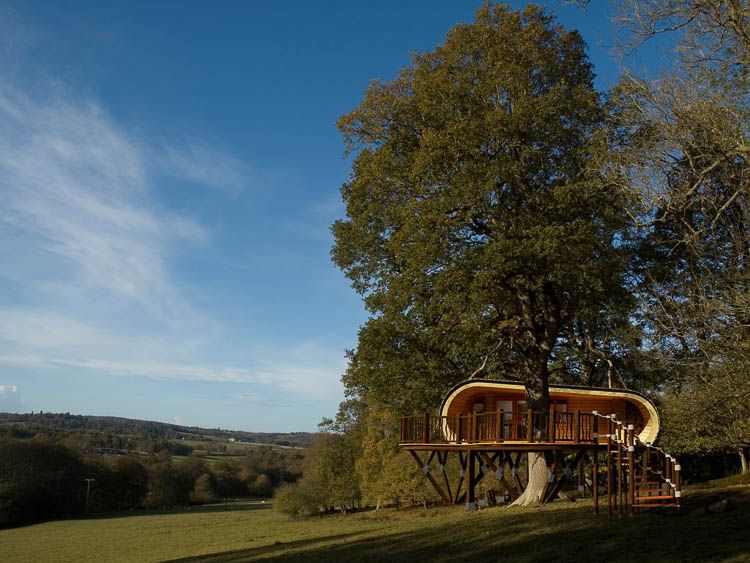 A secluded cabin in the U.K.