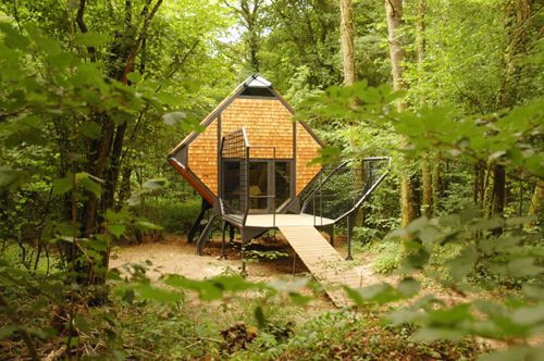 A secluded cabin in France.