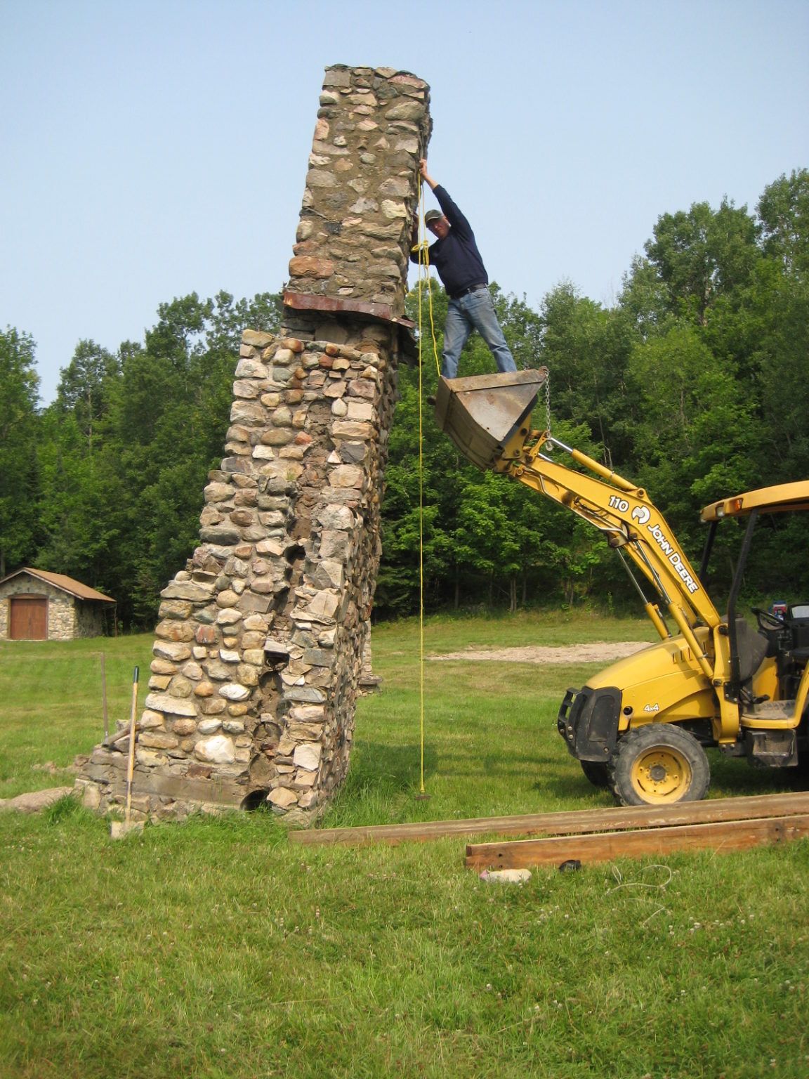 This is how two engineers fixed a leaning chimney Cottage Life