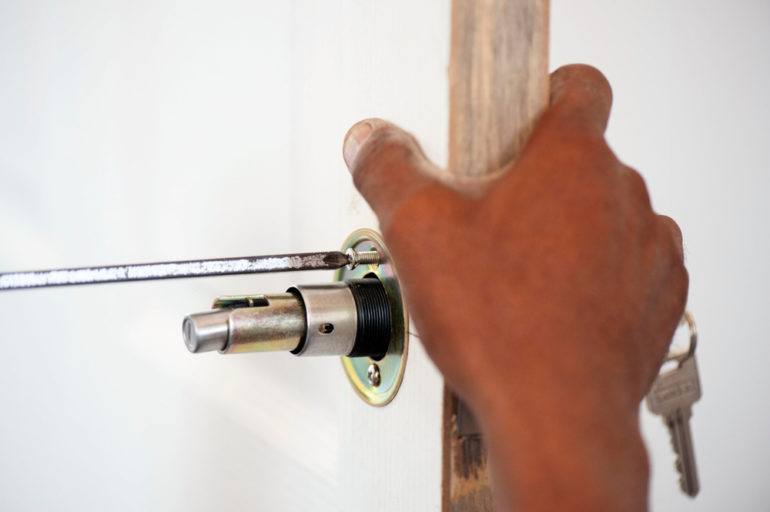 How to install a deadbolt lock Cottage Life