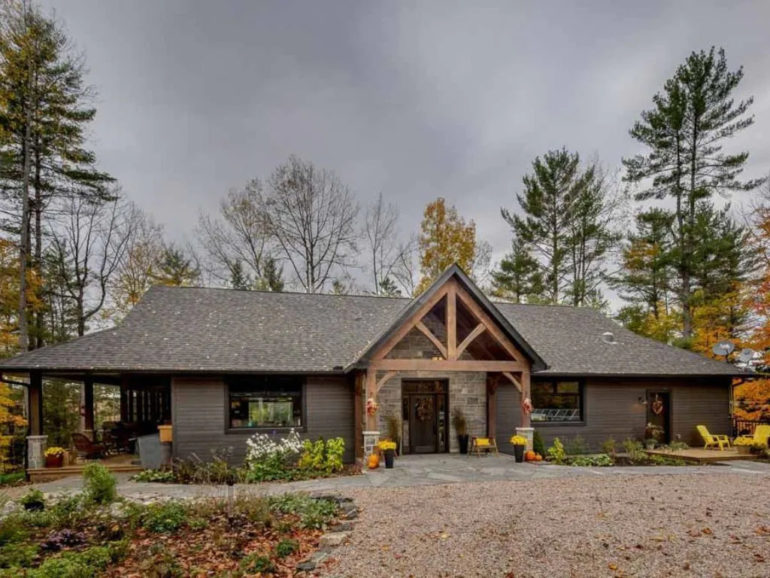 This Kawartha Lakes cottage rental overlooks a waterfall Cottage Life