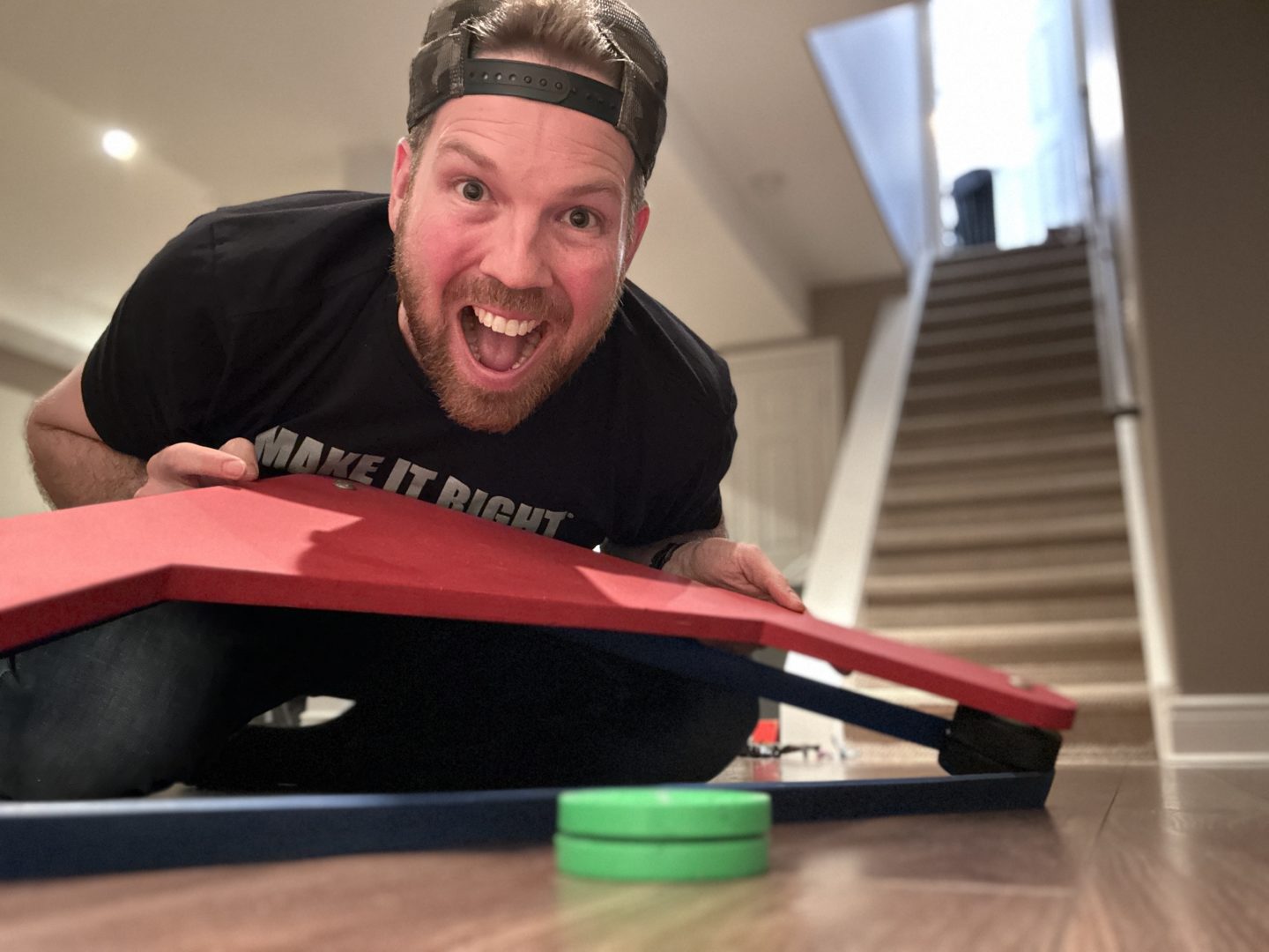 Cottage Coach Make a hockey puck rebounder for your outdoor rink