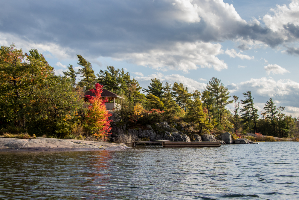 Honeymoon Bay, Beausoleil Island in Georgian Bay