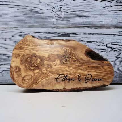 an engraved, wooden cutting board