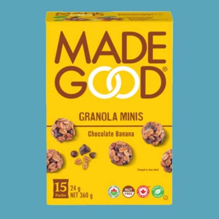 MadeGood mini granola bars package, yellow