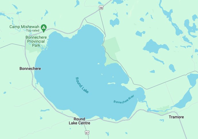 Map of Round Lake