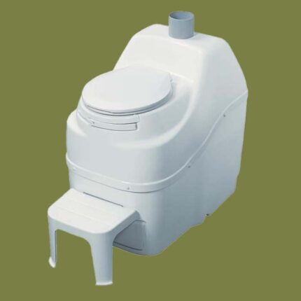Sunmar non-electric composting toilet, white