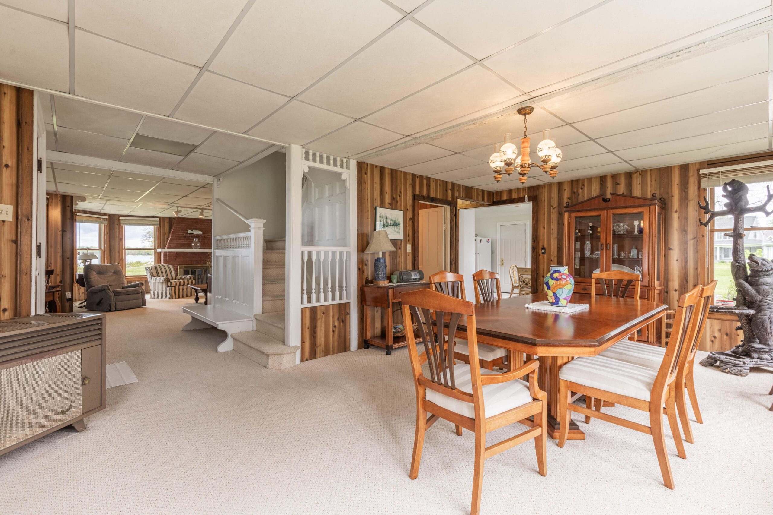 a dining room