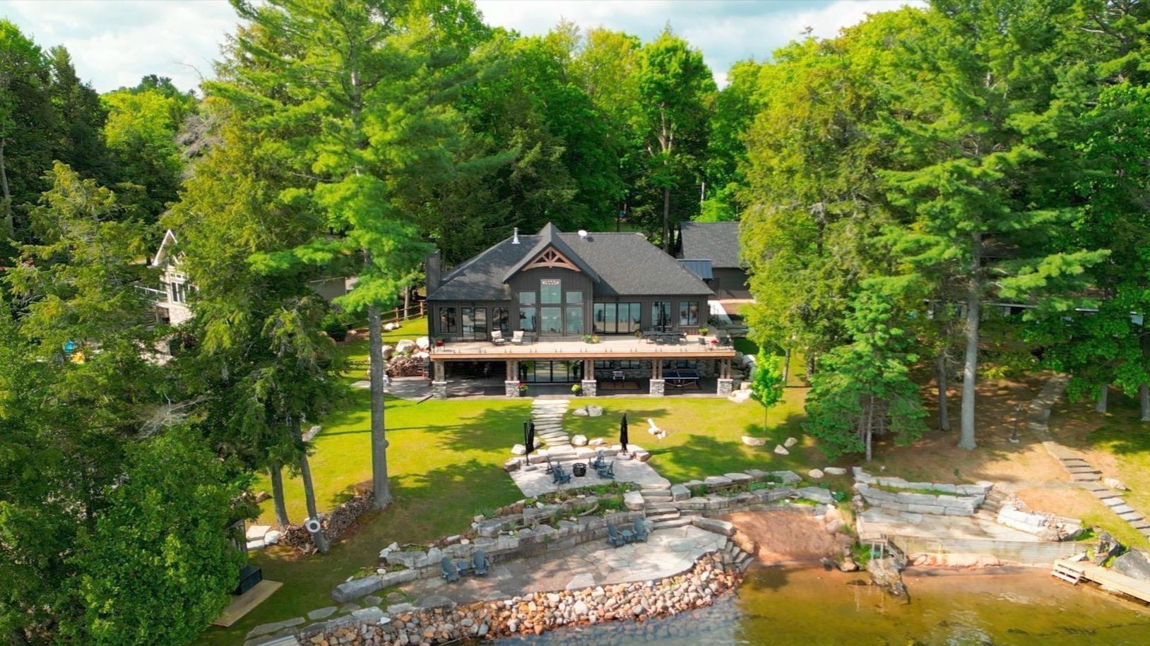 Backyard of cottage
