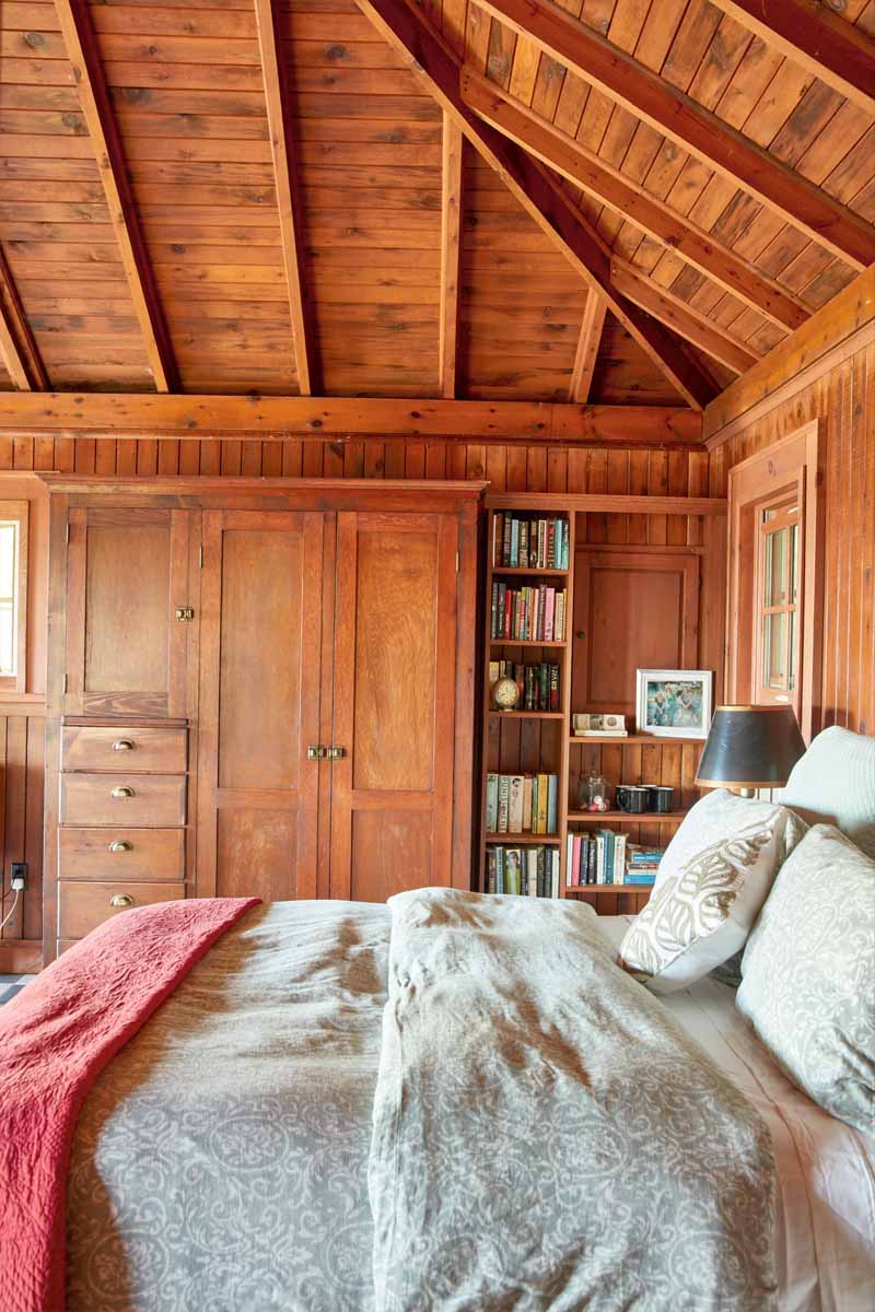 The interior of the monk cell at Bryn Turnbull's family cottage