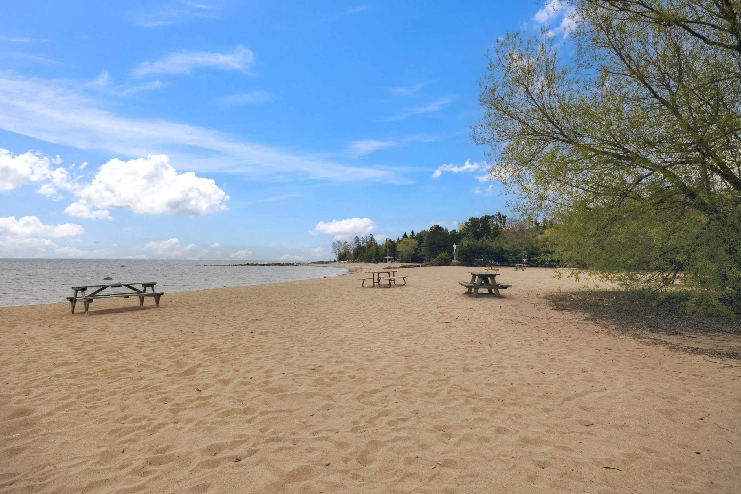 A sandy beach