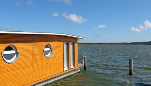 Houseboat on a Lake