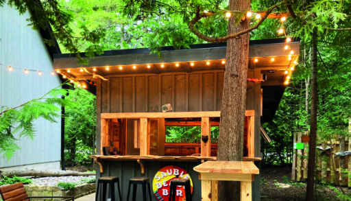 A photo of a beach bar