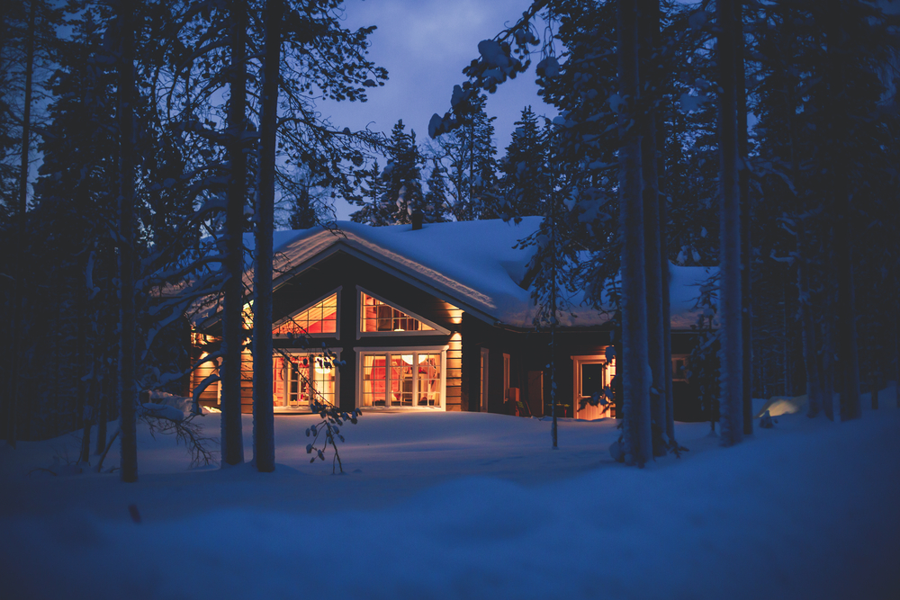 Cozy Cabin in Winter